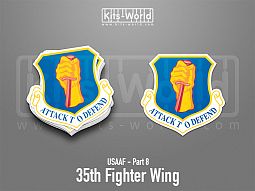 Kitsworld SAV Sticker - USAAF - 35th Fighter Wing 